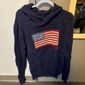 Ralph Lauren Navy Flag Sweater